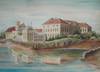 Schloss Ostrau, Aquarell Aquarell Schloss Ostrau 1897